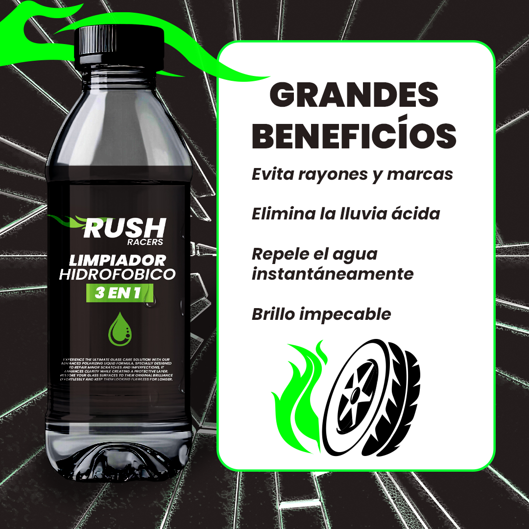 PULIDOR HIDROFOBICO 3 EN 1 RUSH RACERS